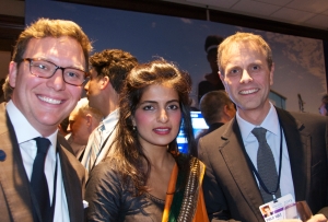 Peter R. Russell, Director of Corporate Relations, Hult Business School, Akanksha Hazari 2011 Hult Prize Winner & Phillip Hult Co-CEO, EF Education First